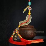 Dynasty Five——Imperial Dynasty Coin Pixiu Double Tassel Car Hanging Virtue Heritage Collectible - Image 2
