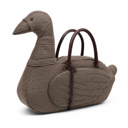 Vintage Checkered Goose Artisan Tote Bag